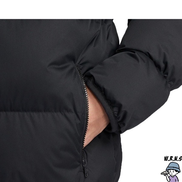 Nike 男裝 羽絨外套 立領 防潑水 保暖 拉鍊口袋 黑【W.R.N.S】FB7369-010-細節圖4
