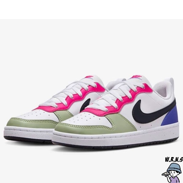 Nike 女鞋 大童鞋 休閒鞋 Court Borough Recraft 白彩【W.R.N.S】DV5456-108-細節圖3