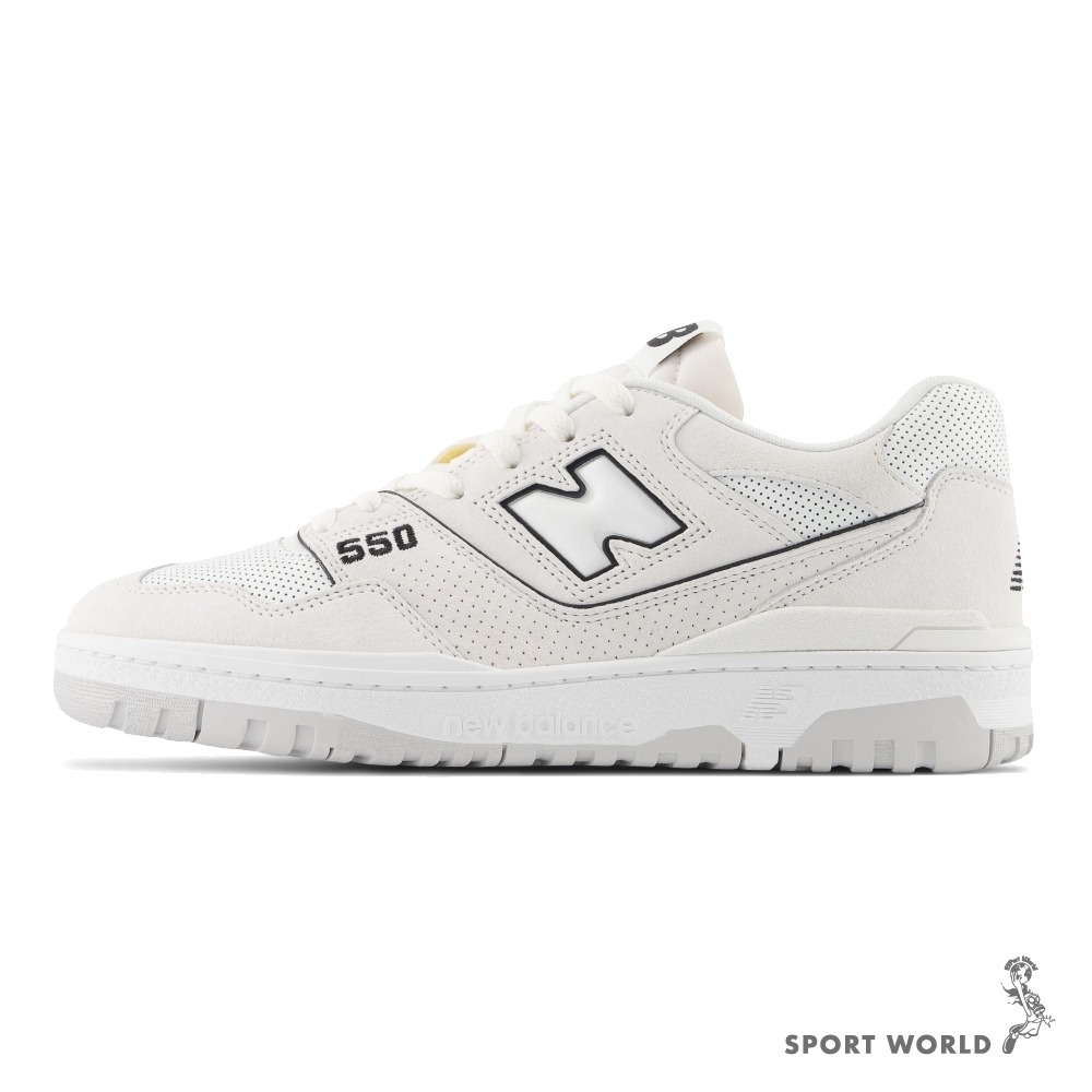 New Balance 550 男鞋 女鞋 休閒鞋 皮革 麂皮 灰白【W.R.N.S】BB550PRB-D-細節圖4