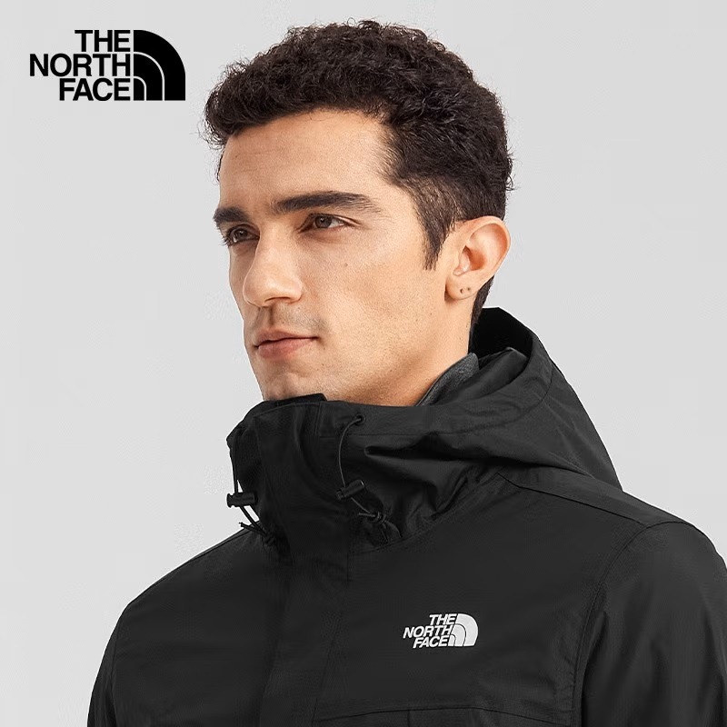 The North Face 北臉 北面 男 連帽外套 衝鋒外套 防風 防潑水 黑【W.R.N.S】NF0A7QOHJK-細節圖6