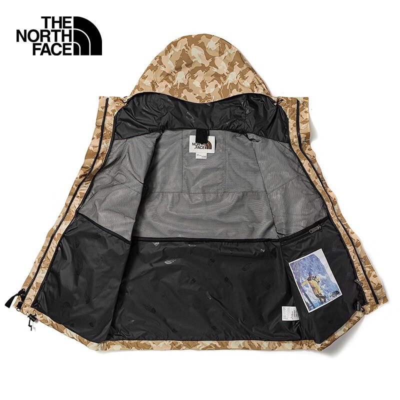 The North Face 男 連帽外套 衝鋒外套 CNY 兔紋 迷彩 防風 防潑水 棕NF0A7UR9II7-細節圖3