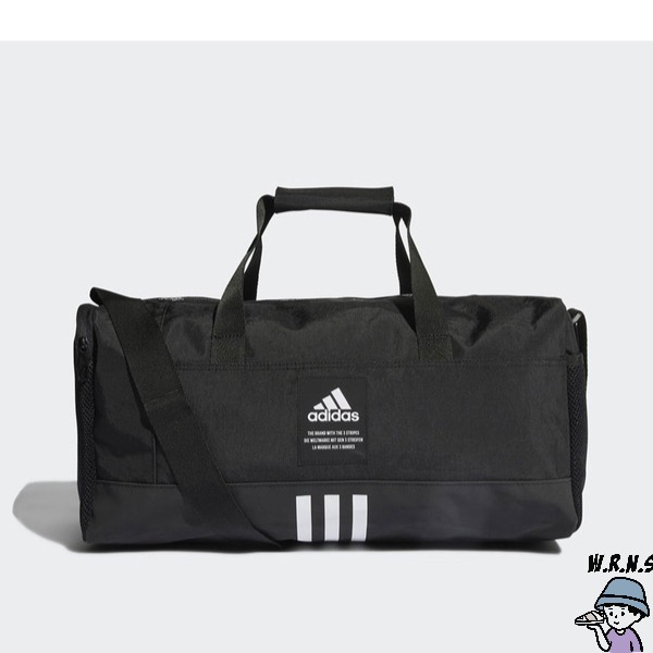 Adidas 健身包 旅行袋 手提袋 拉鍊夾層 可調式加厚背帶 黑【W.R.N.S】HC7272-細節圖2