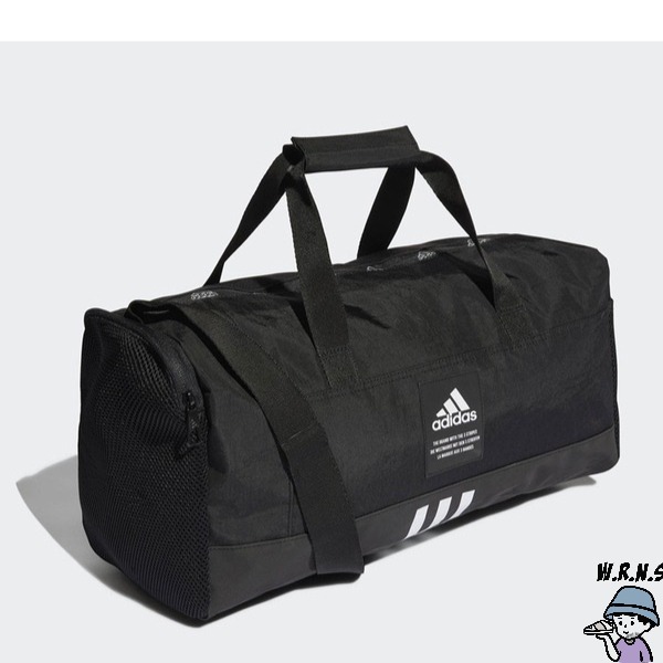 Adidas 健身包 旅行袋 手提袋 拉鍊夾層 可調式加厚背帶 黑【W.R.N.S】HC7272-細節圖4