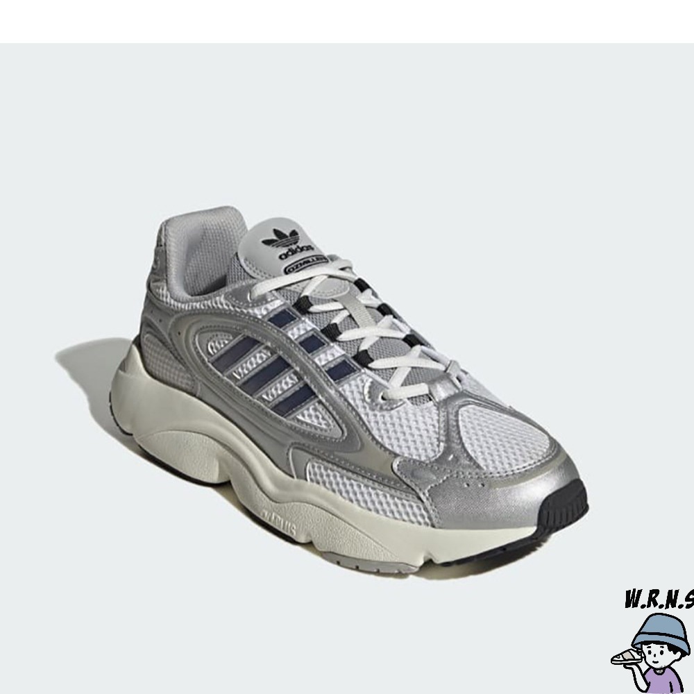 Adidas 男鞋 休閒鞋 皮革拼接 耐磨 OZMILLEN 銀灰【W.R.N.S】IF4015-細節圖3