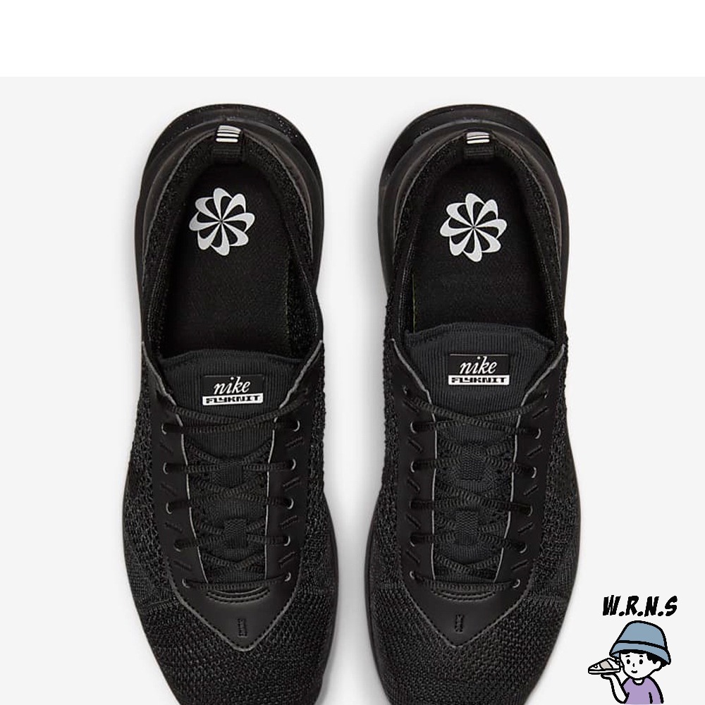 NIKE Air Max Flyknit Racer 男鞋 女鞋 慢跑鞋 休閒鞋 全黑FD2764-001-細節圖5