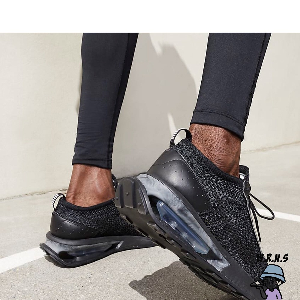 NIKE Air Max Flyknit Racer 男鞋 女鞋 慢跑鞋 休閒鞋 全黑FD2764-001-細節圖9