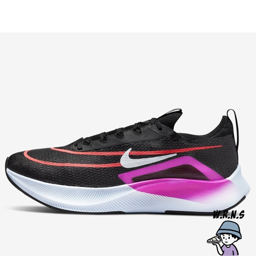 Nike Zoom Fly 4 男鞋 慢跑 緩震 馬拉松 輕量 黑 紫CT2392-004