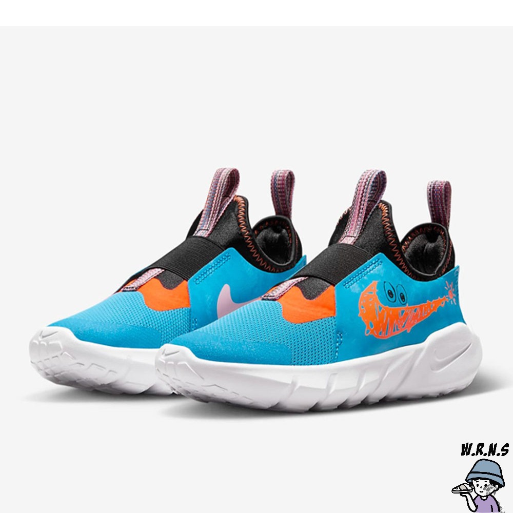 Nike 童鞋 小童 慢跑鞋 Flex Runner 2 Lil 藍 DZ4487-400-細節圖4