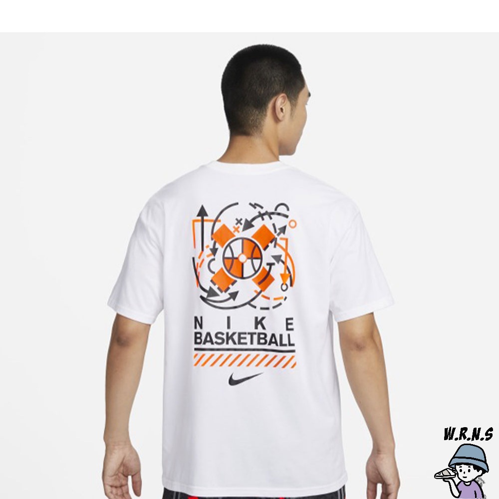 Nike 男裝 短袖上衣 籃球 棉質 白 FQ0355-100-細節圖3