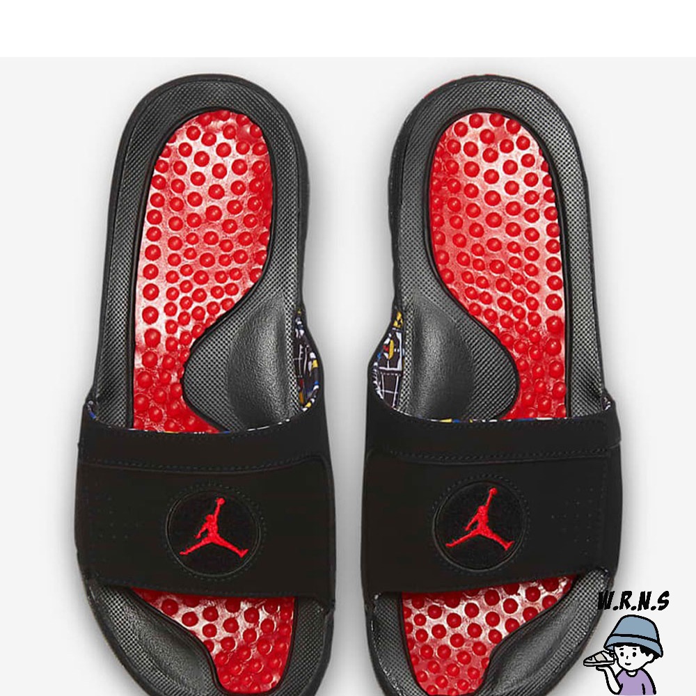 Nike 男鞋 拖鞋 Jordan Hydro VIII Retro 黑紅FD7674-001-細節圖2