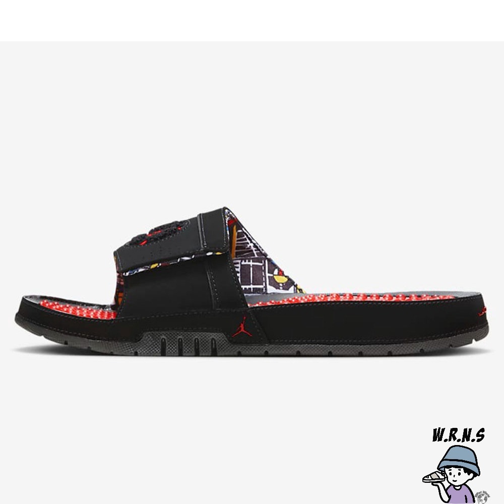 Nike 男鞋 拖鞋 Jordan Hydro VIII Retro 黑紅FD7674-001-細節圖3