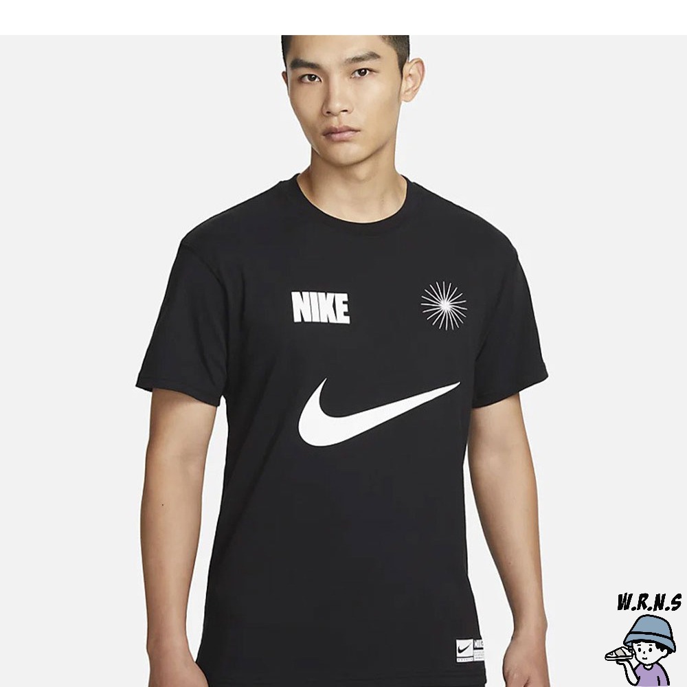 Nike 男裝 短袖上衣 棉 黑 FJ2307-010-細節圖2