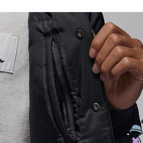 Nike 男裝 外套 Jordan 龍年 黑 FZ6436-010-細節圖3