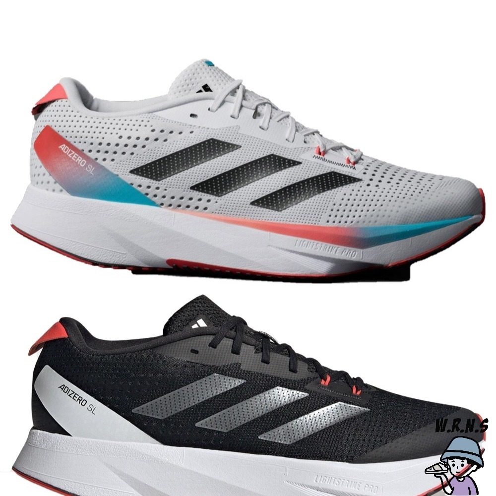 Adidas 男鞋 慢跑鞋 避震 ADIZERO SL 白/黑 ID6924/ID6926-細節圖2