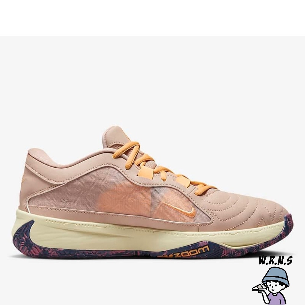 Nike 男鞋 籃球鞋 字母哥 Zoom Freak 5 EP 粉橘 DX4996-200-細節圖3
