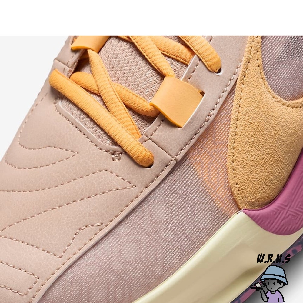 Nike 男鞋 籃球鞋 字母哥 Zoom Freak 5 EP 粉橘 DX4996-200-細節圖7