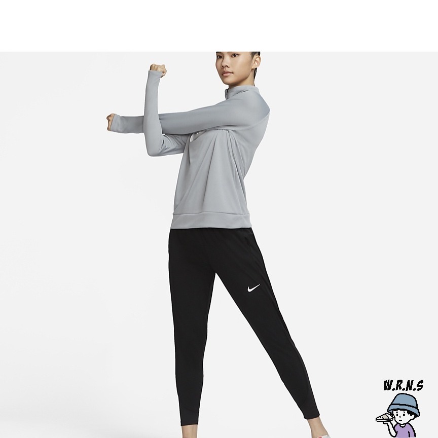 Nike 女裝 長褲 修身 慢跑 訓練 保暖 口袋 反光 黑 DD6473-010-細節圖6