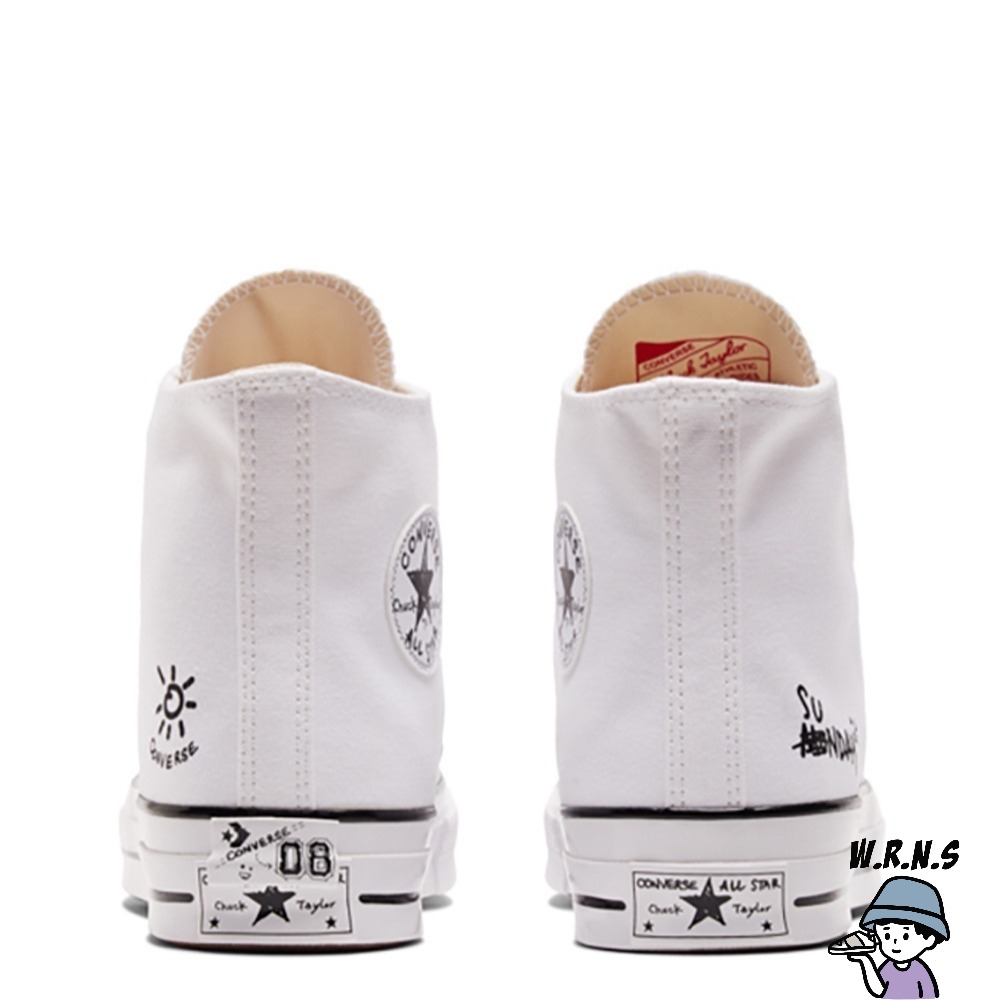 Converse 男鞋 女鞋 休閒鞋 帆布鞋 高筒 Chuck 70 HI 手繪風A03751C-細節圖5