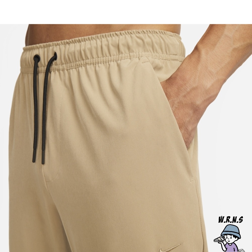 Nike 男裝 長褲 拉鍊口袋 窄管 卡其FB7549-247-細節圖4