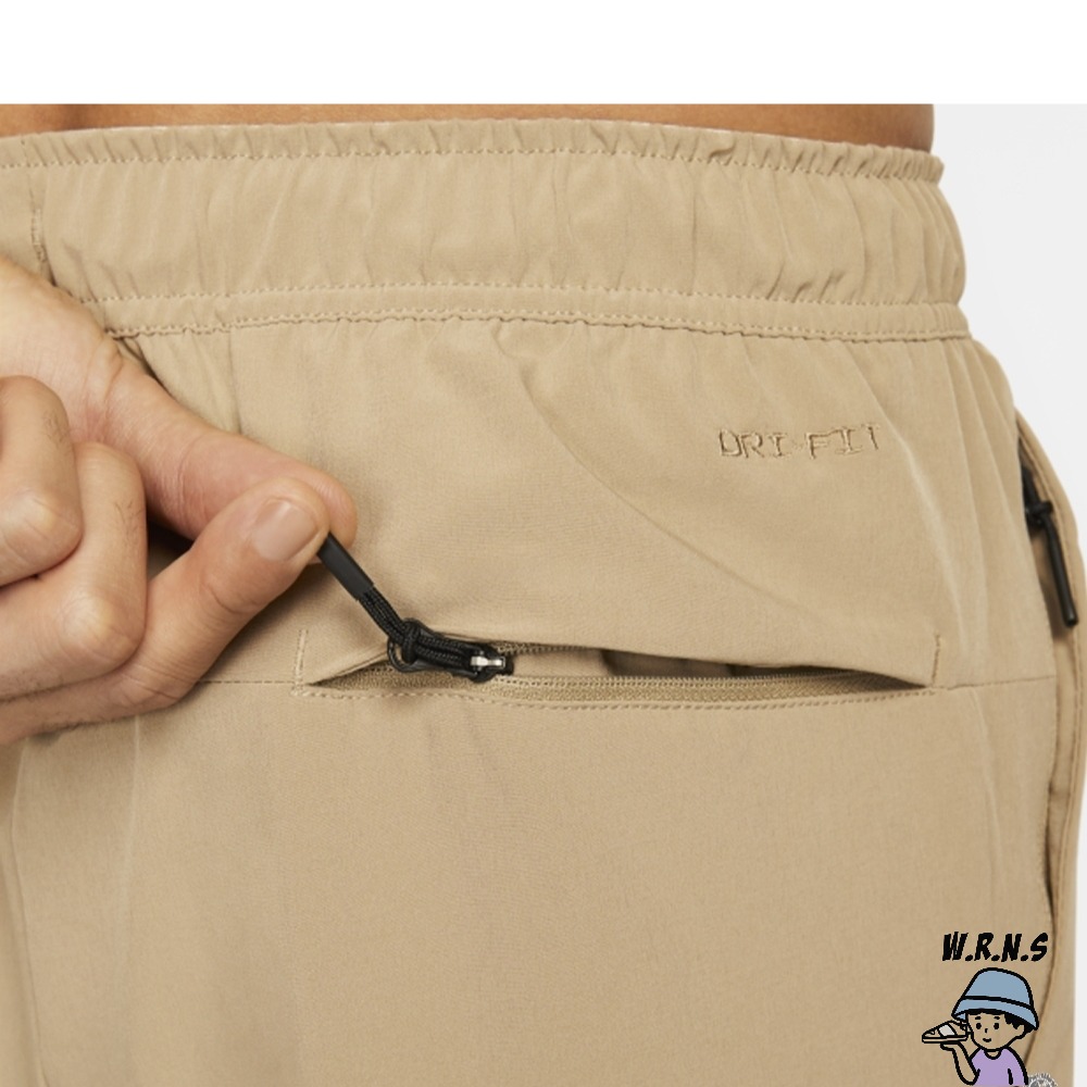 Nike 男裝 長褲 拉鍊口袋 窄管 卡其FB7549-247-細節圖6