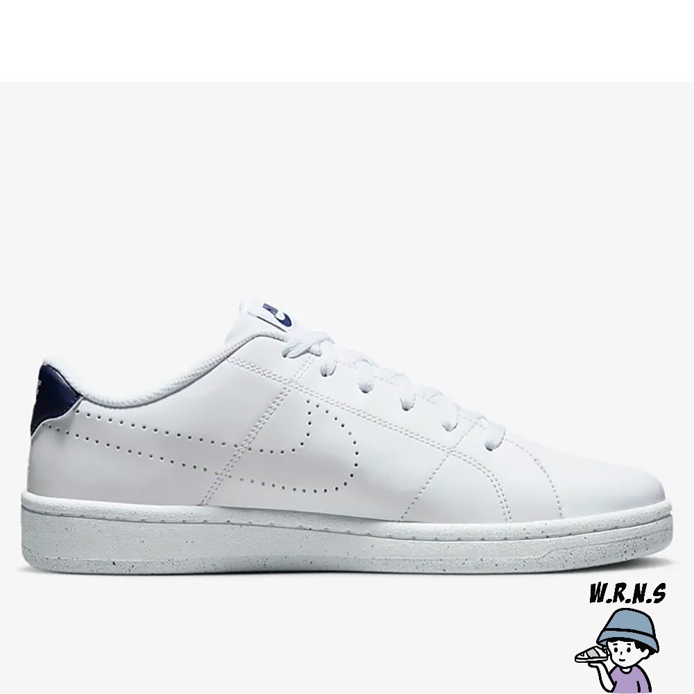 Nike 男鞋 休閒鞋 Court Royale 2 NN 皮革 白 深藍DX5939-102-細節圖3