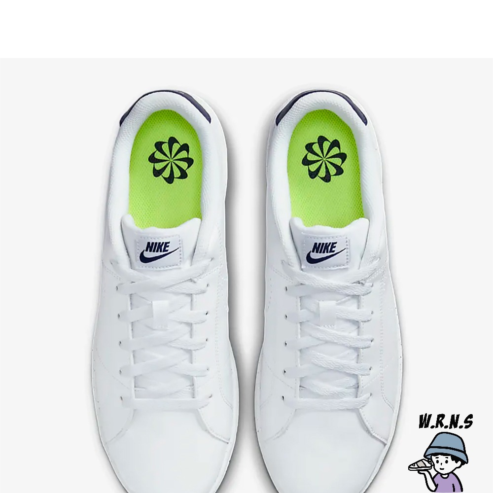 Nike 男鞋 休閒鞋 Court Royale 2 NN 皮革 白 深藍DX5939-102-細節圖5