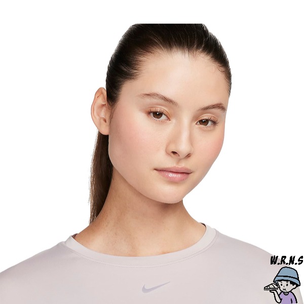 Nike 女裝 長袖上衣 速乾 反光 灰紫 [W.R.N.S] FN2802-019-細節圖3
