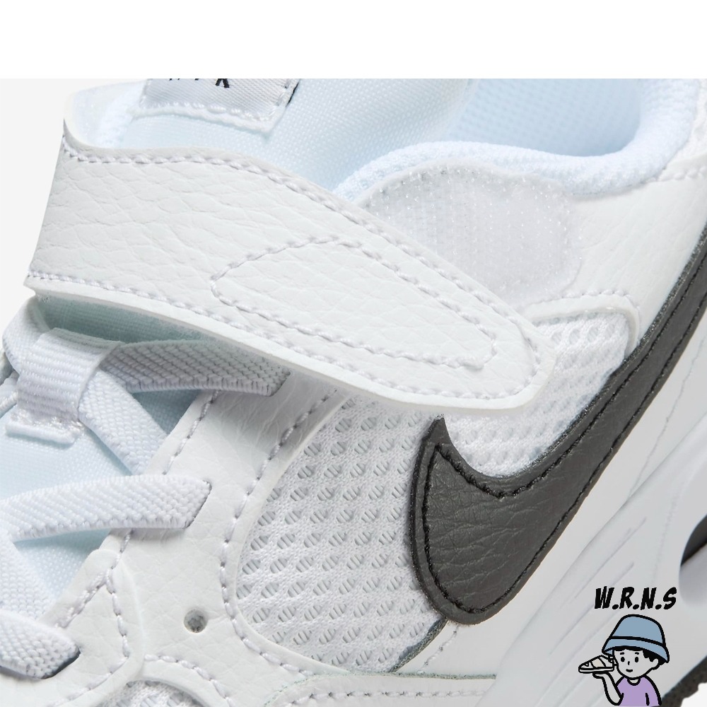 Nike 童鞋 中童 慢跑鞋 魔鬼氈 Air Max SC 白黑 CZ5356-102-細節圖8
