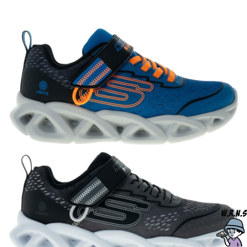 Skechers 童鞋 魔鬼氈 TWISTY BRIGHTS【401625LBLBK/401625LCCBK-細節圖2