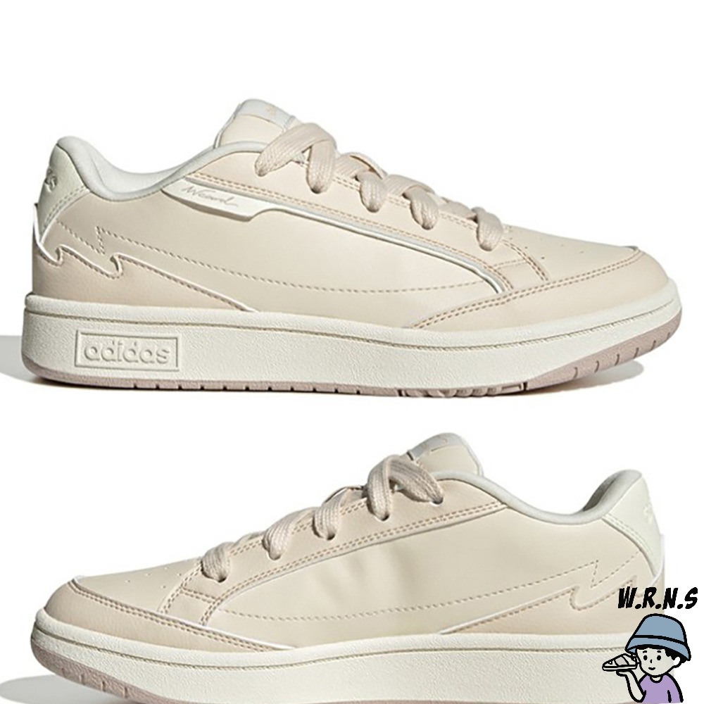 Adidas 女 休閒鞋 皮革 WCARD 白紫/奶茶 IG5490/IG5492-細節圖5