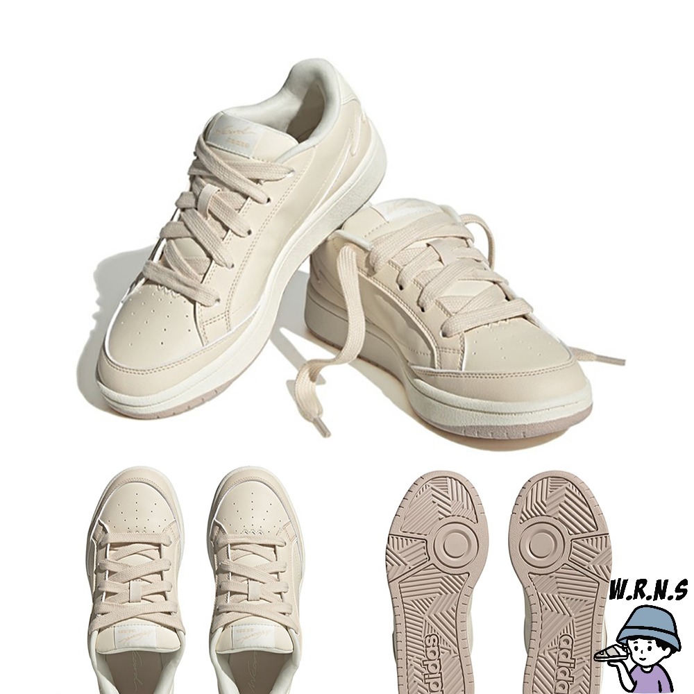 Adidas 女 休閒鞋 皮革 WCARD 白紫/奶茶 IG5490/IG5492-細節圖6