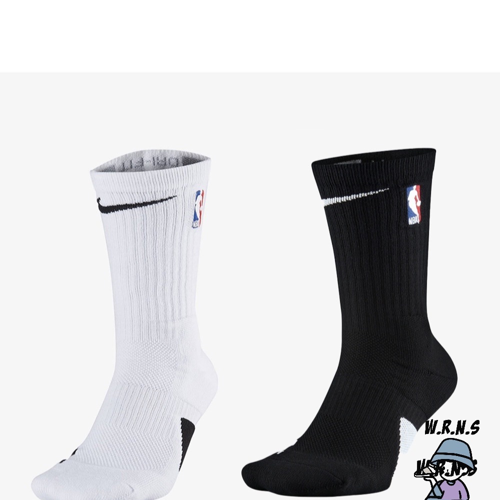 NIKE 襪子 籃球襪 長襪 中筒襪 NBA 白 SX7587-100/黑 SX7587-010-細節圖2