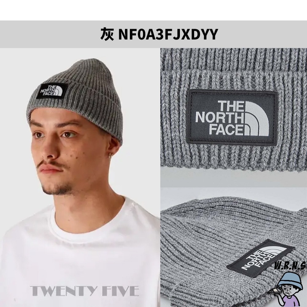 The North Face 北面 毛帽 針織 反折 灰/卡其NF0A3FJXDYY/NF0A3FJXI0J-細節圖3