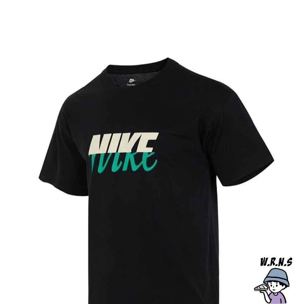 Nike 男裝 短袖上衣 棉質 黑/白 FD1287-010/FD1287-100-細節圖3