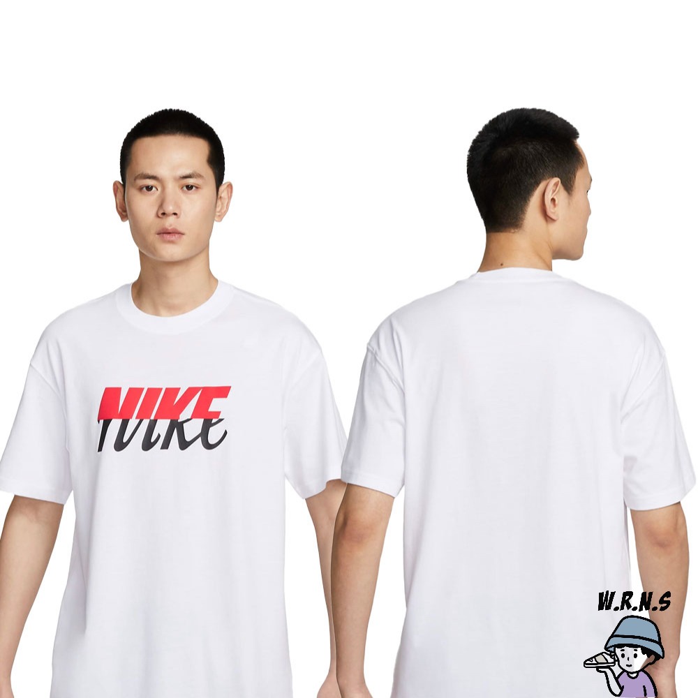 Nike 男裝 短袖上衣 棉質 黑/白 FD1287-010/FD1287-100-細節圖4