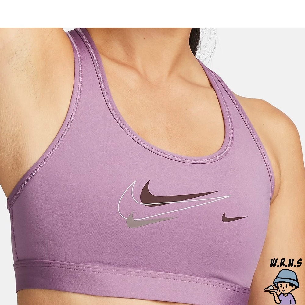 Nike 女裝 運動內衣 中度支撐 紫 FN8512-536-細節圖2