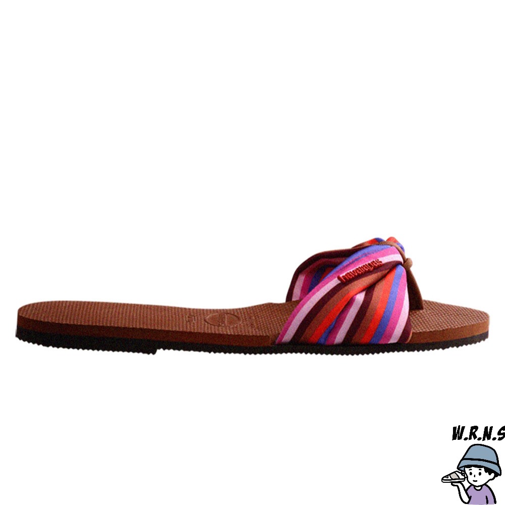 Havaianas 哈瓦仕 女鞋 拖鞋 夾腳拖 平底涼鞋 碎花 咖啡 4148246-1976W-細節圖4