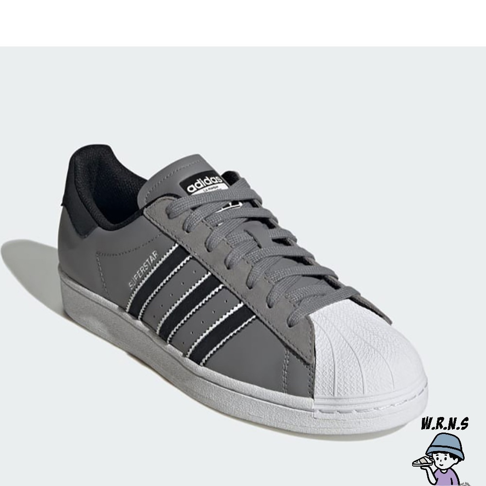 Adidas 男鞋 休閒鞋 皮革 貝殼頭 SUPERSTAR 灰 IF7981-細節圖3