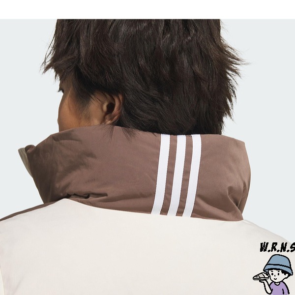 Adidas 女裝 羽絨外套 防風 保暖 白咖【W.R.N.S】IU4813-細節圖7