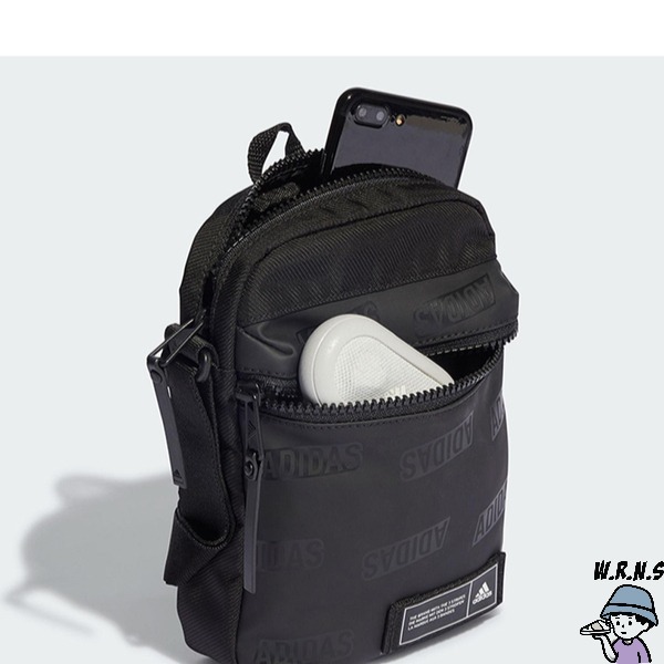Adidas 斜背包 側背包 小包 黑【W.R.N.S】HY0742-細節圖5
