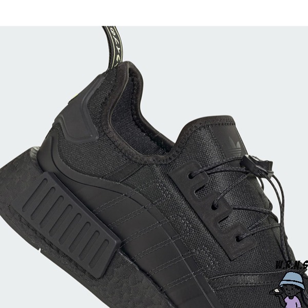 Adidas 男鞋 休閒鞋 免綁帶 襪套 NMD_R1 黑【W.R.N.S】ID4713-細節圖7