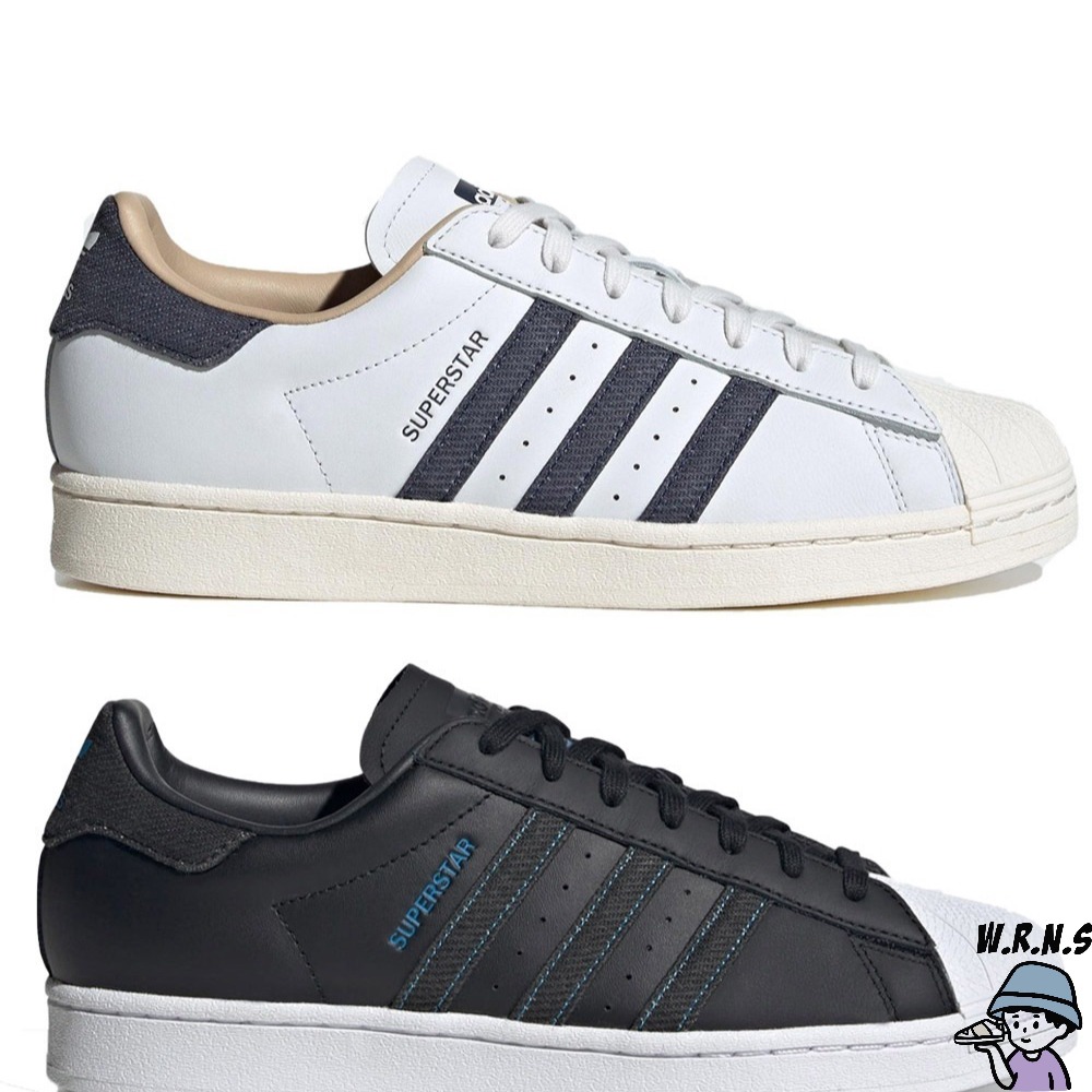 Adidas 男鞋 休閒鞋 皮革 貝殼頭 SUPERSTAR 白/黑【W.R.N.S】ID4685/ID4687-細節圖2