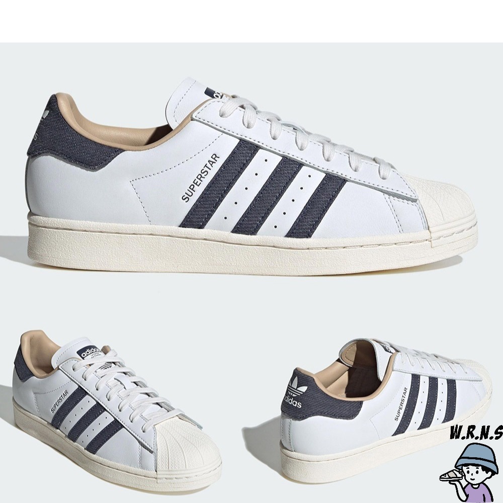 Adidas 男鞋 休閒鞋 皮革 貝殼頭 SUPERSTAR 白/黑【W.R.N.S】ID4685/ID4687-細節圖3