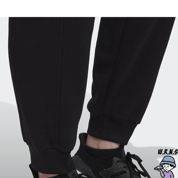 Adidas 女裝 長褲 抓絨 口袋 縮口 寬鬆 黑【W.R.N.S】HK0439-細節圖7