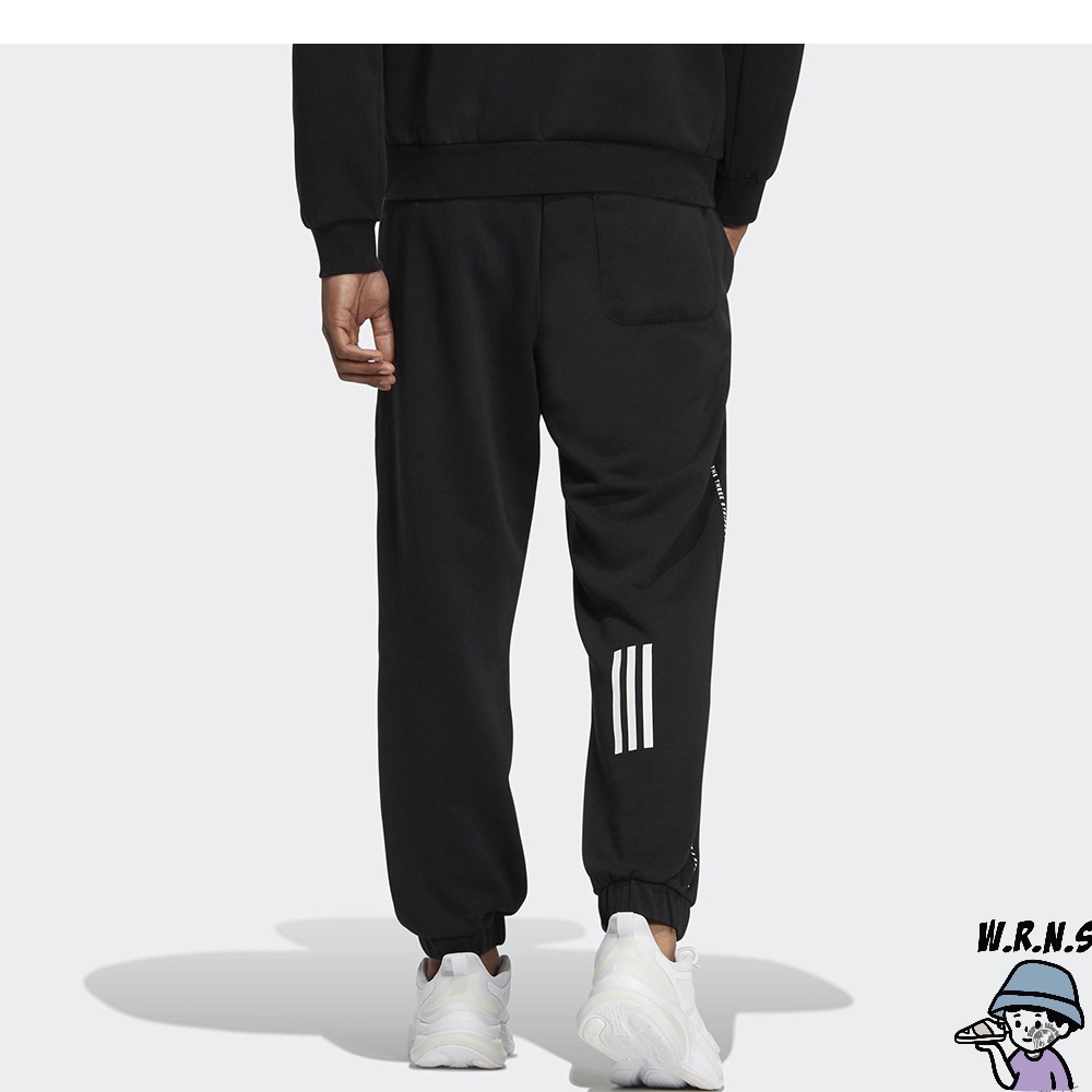 Adidas 男裝 女裝 長褲 口袋 縮口 棉 黑 IA9433-細節圖4