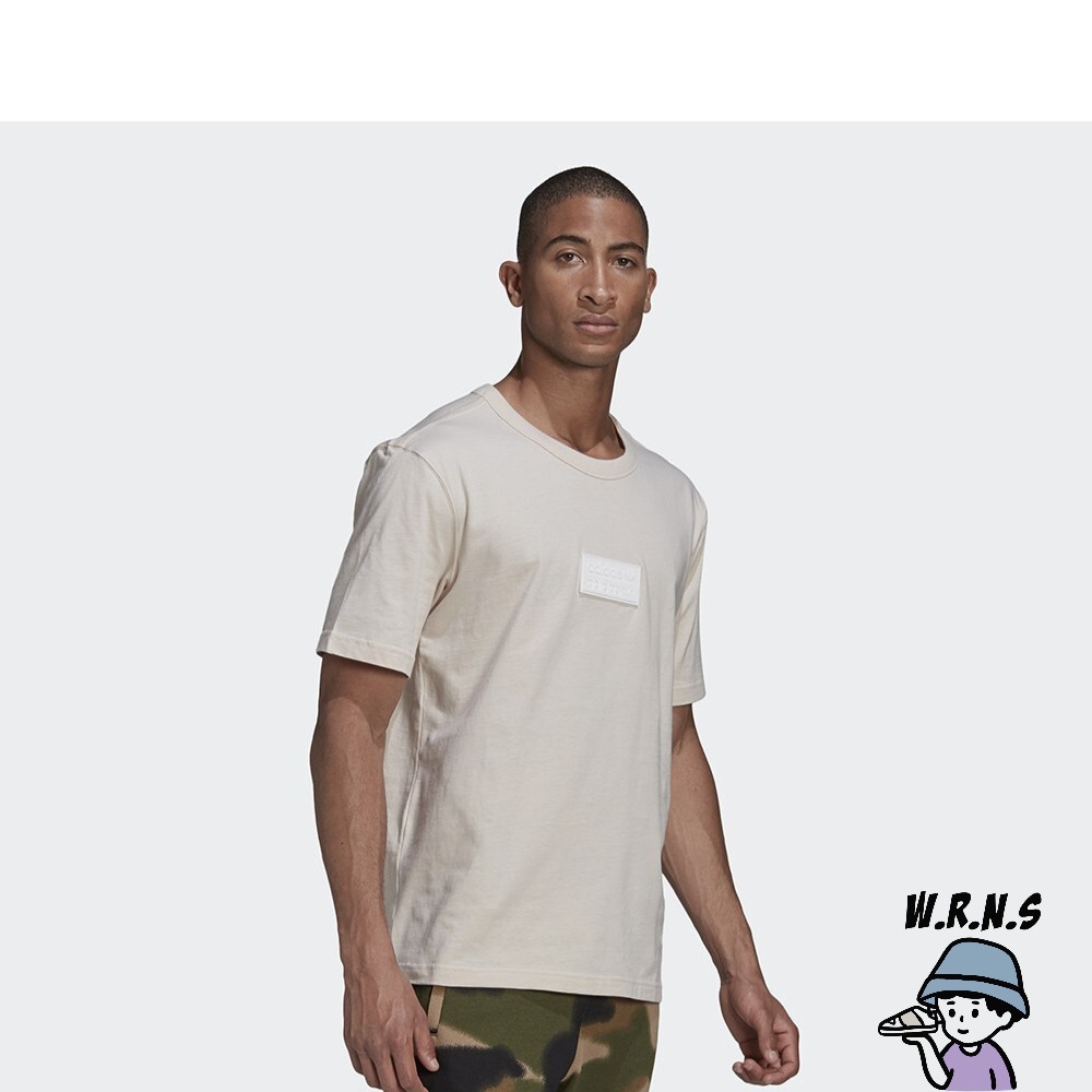 Adidas R.Y.V. 男短袖上衣三葉草立體矽膠LOGO 純棉奶茶色GN3298 - Rennes_shop - iOPEN Mall