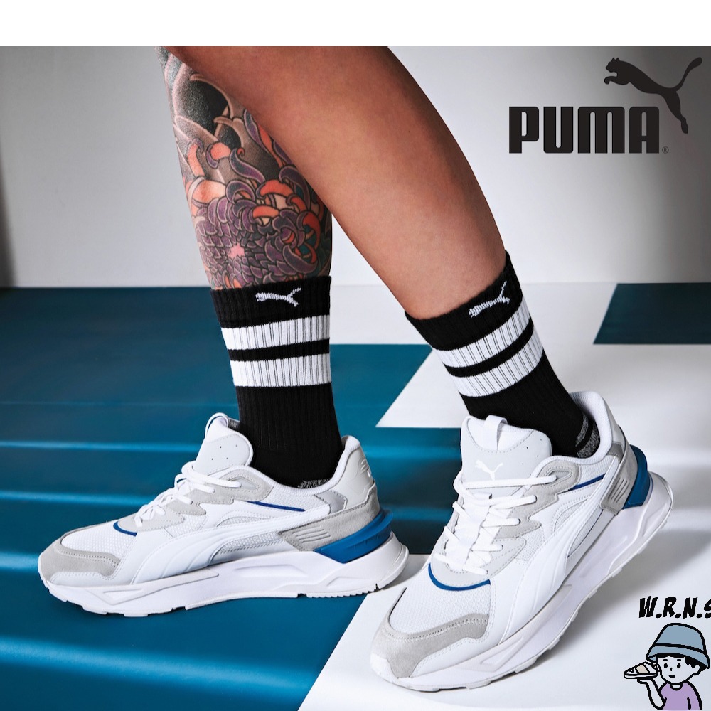 Puma 男鞋 女鞋休閒鞋 Mirage Sport Asphalt E.SO 淺灰白藍38897803-細節圖7