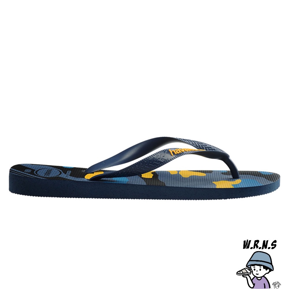 Havaianas 哈瓦仕 男鞋 拖鞋 夾腳拖 迷彩 藍黃 4141398-0089M-細節圖4