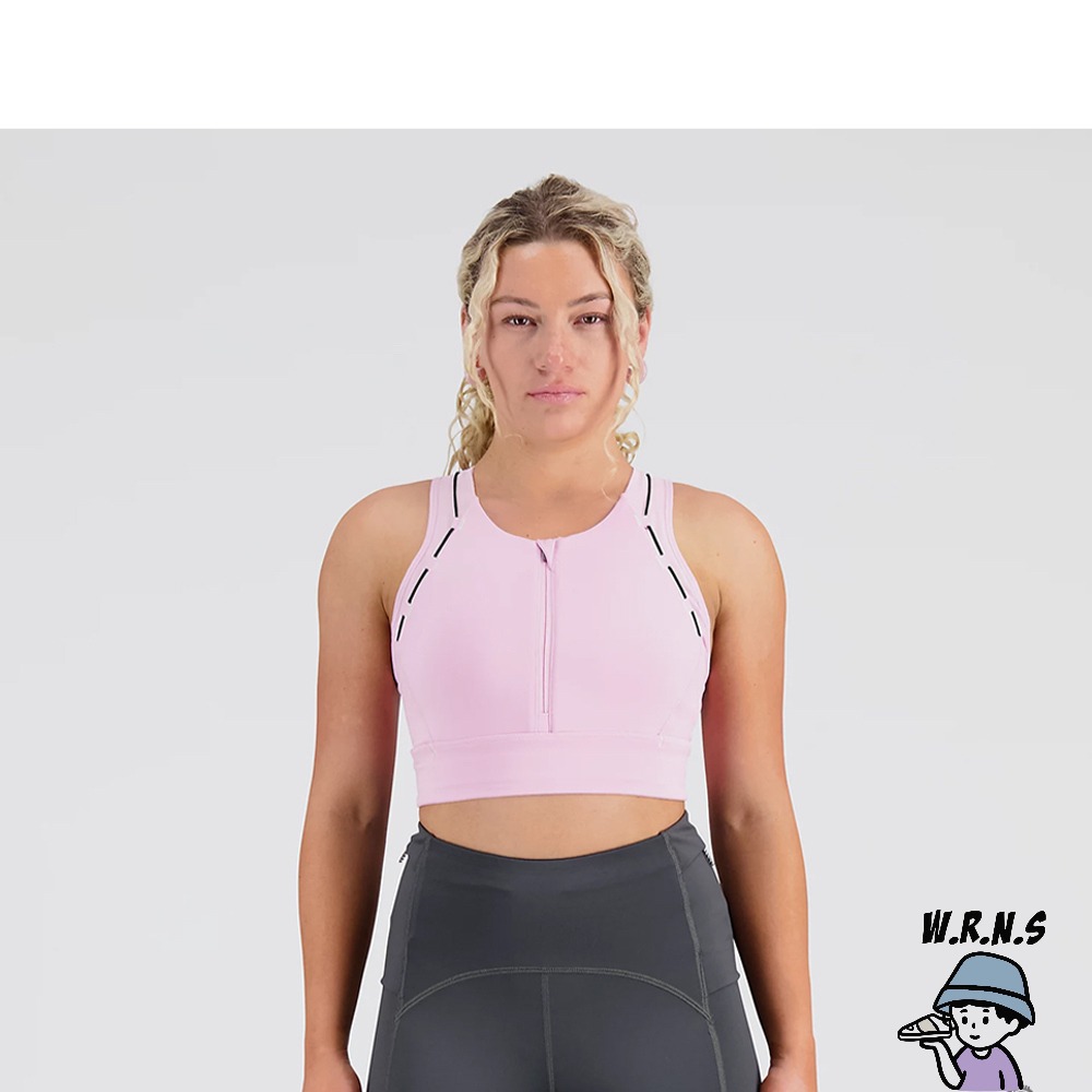 New Balance 女裝 運動內衣 中強度 可拆式胸墊 反光 粉紫WB23259LLC-細節圖3