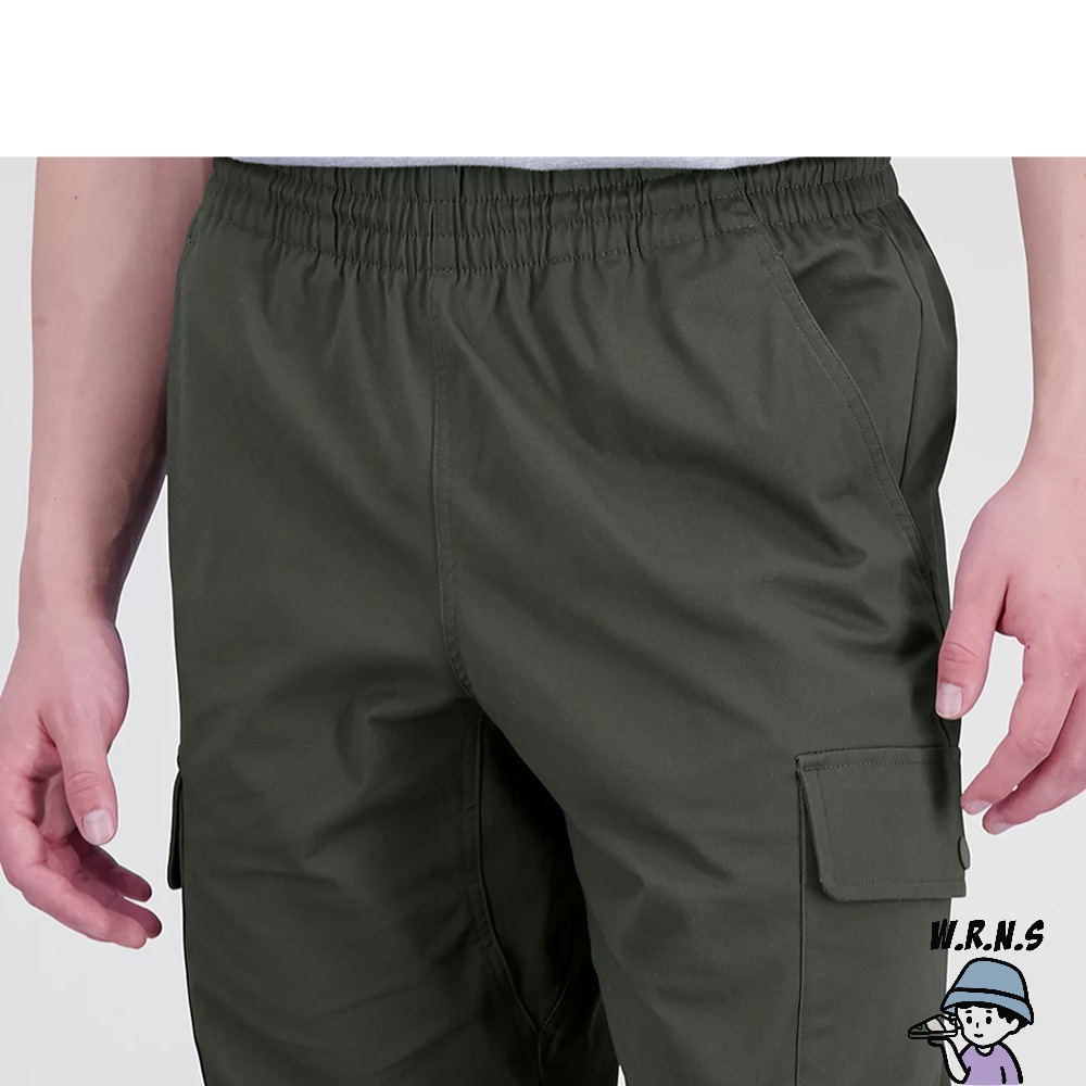 New Balance 男裝 長褲 大口袋 棉質 綠AMP31526COG-細節圖6